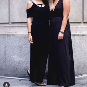 Black Cutout Maxi Dress (Pictured on the LEFT of the photo)